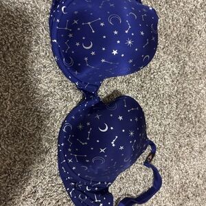 Victoria's Secret Royal Blue Bra with Galaxy Print